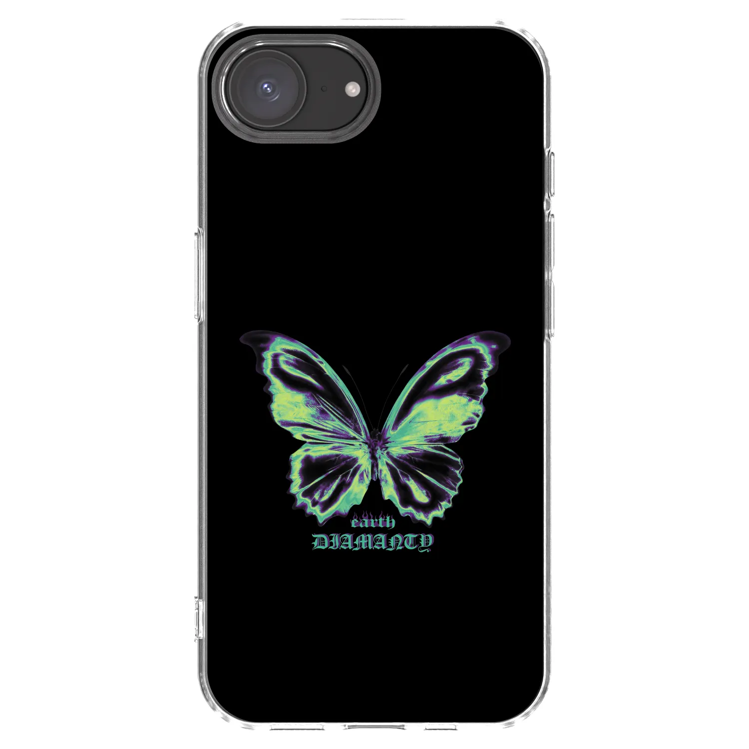 Picasee silikonska prozirna maskica za Apple iPhone 17e - Diamanty Blue