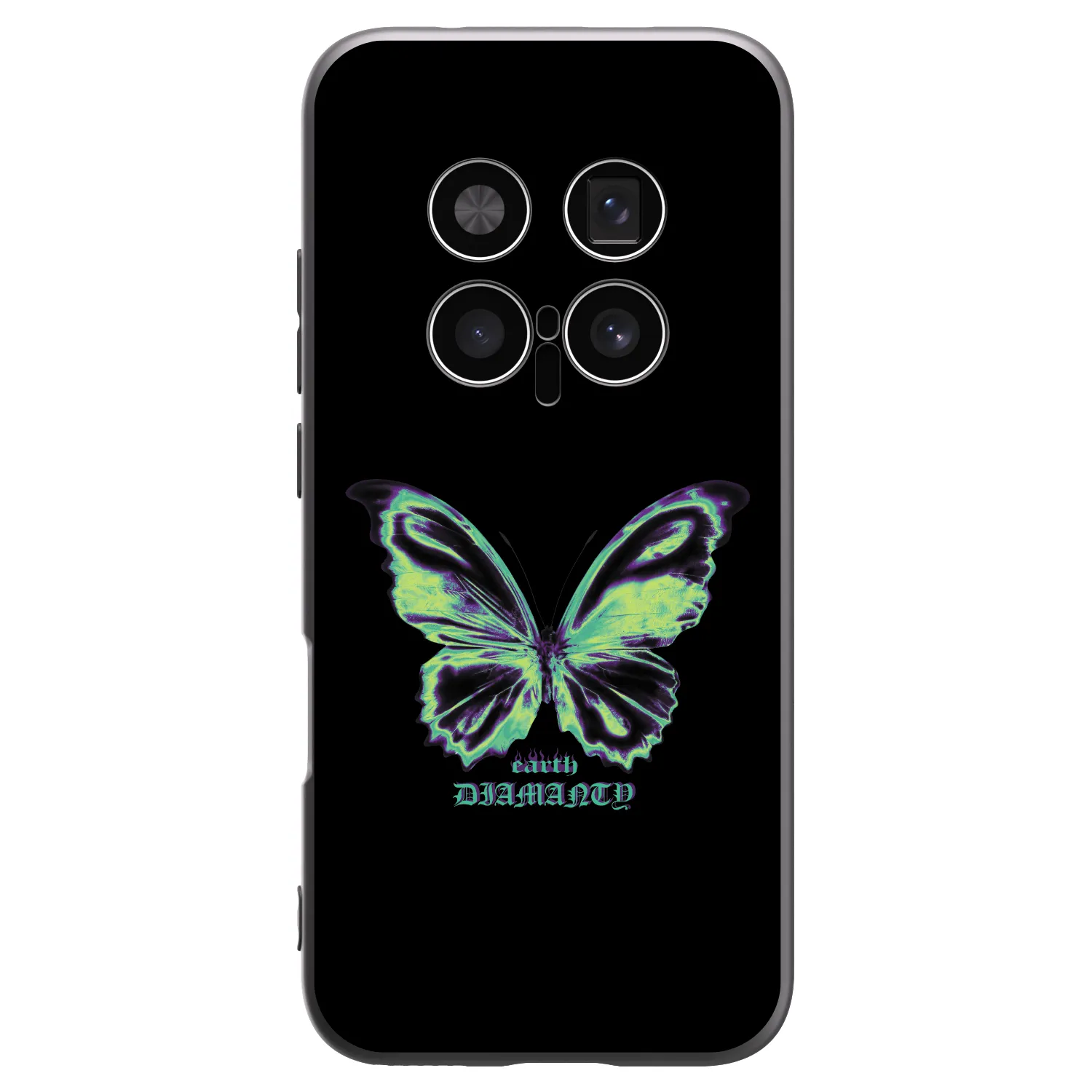 Picasee crna silikonska maskica za Honor Magic8 Pro 5G - Diamanty Blue