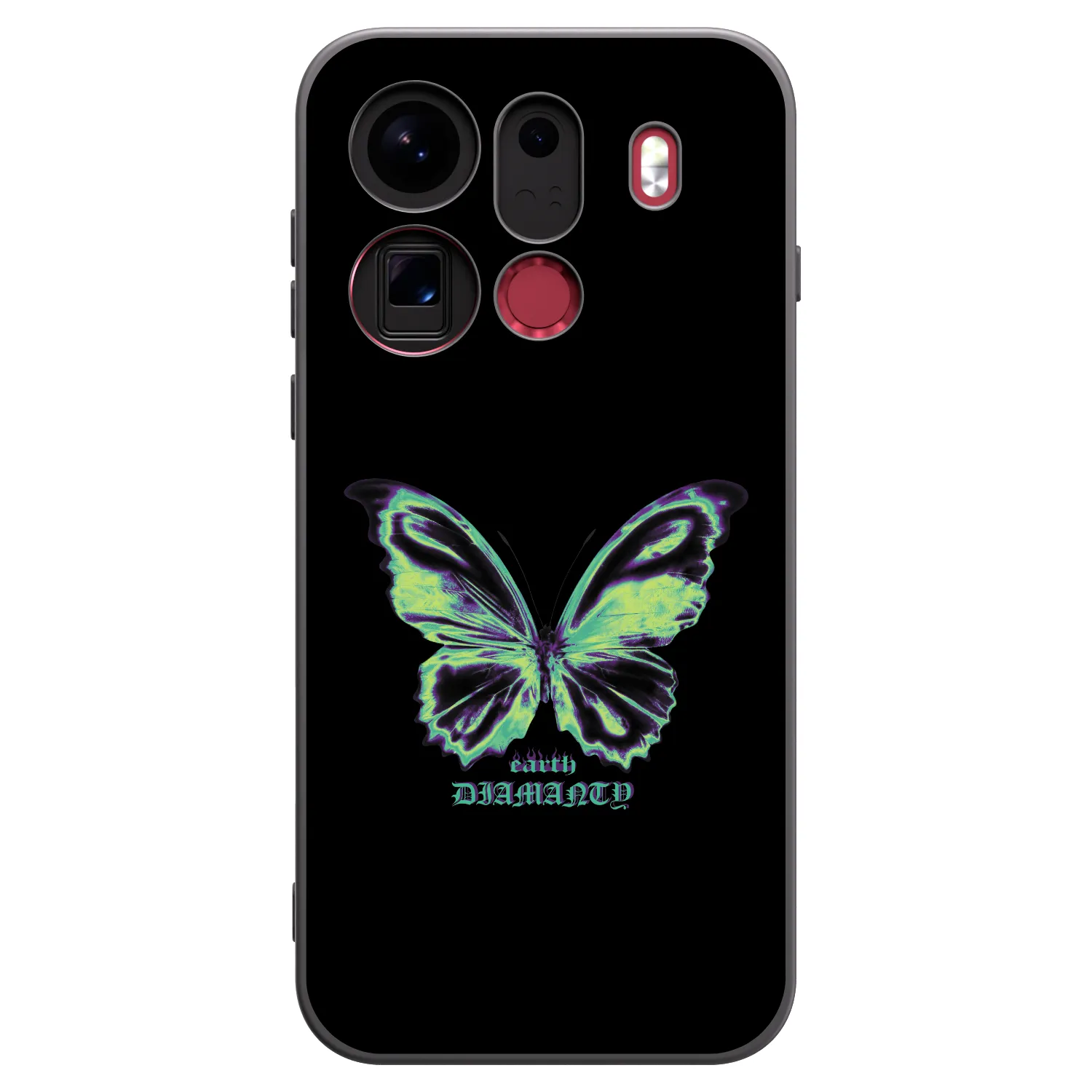 Picasee crna silikonska maskica za OPPO Find X9 Pro - Diamanty Blue