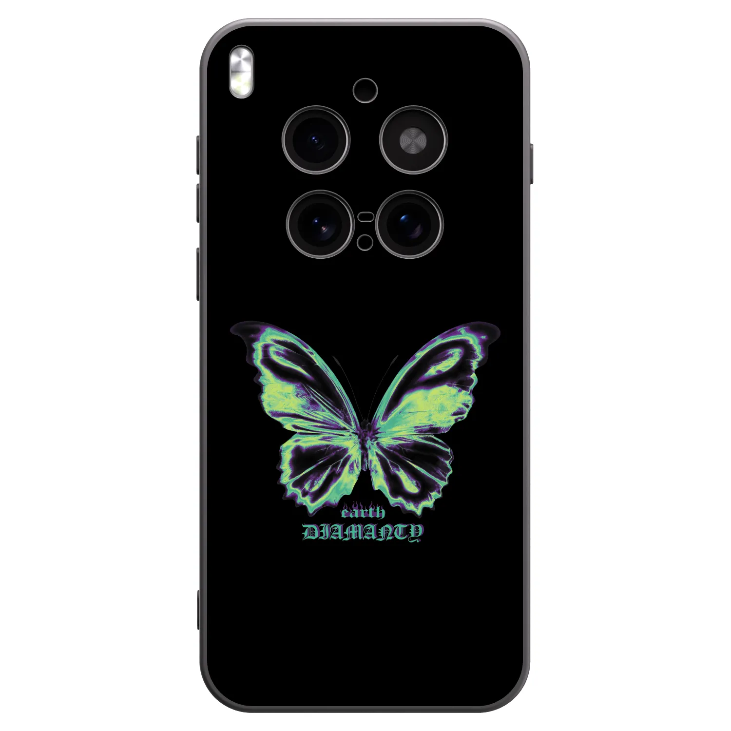 Picasee crna silikonska maskica za Vivo X300 Pro - Diamanty Blue