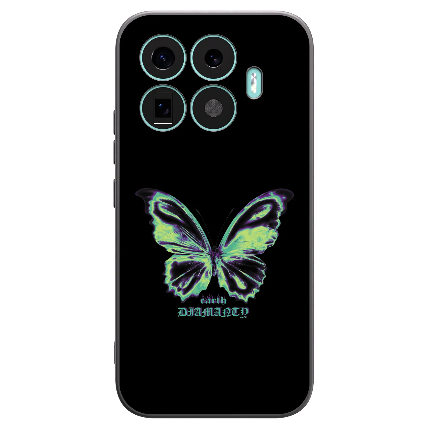 Picasee crna silikonska maskica za Xiaomi 17T - Diamanty Blue