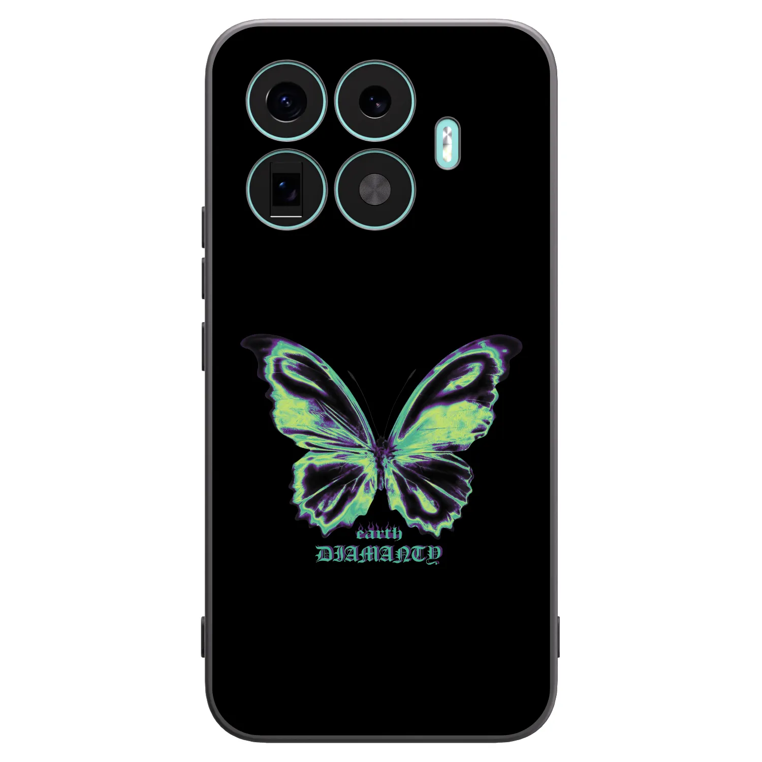 Picasee crna silikonska maskica za Xiaomi 17T Pro - Diamanty Blue