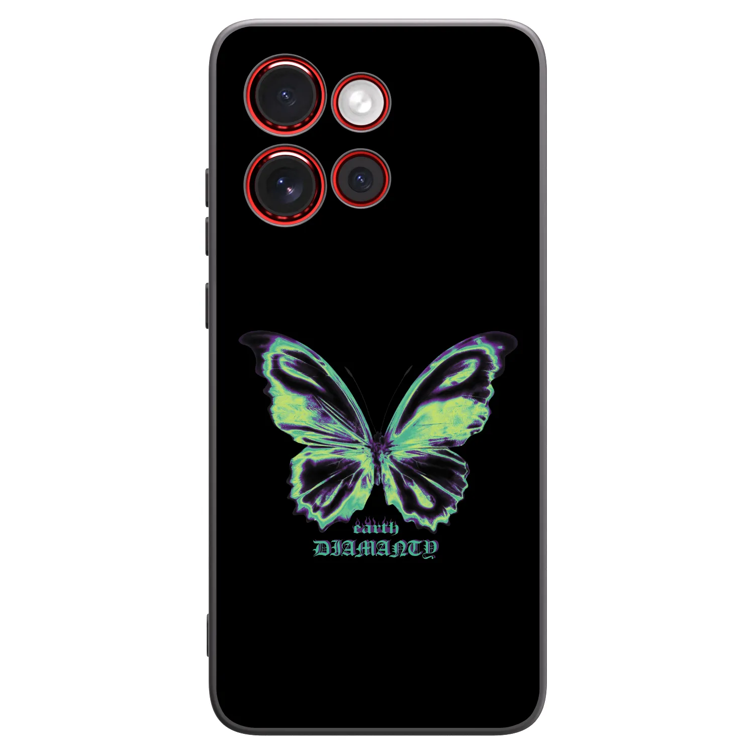 Picasee crna silikonska maskica za Motorola Edge 60 Neo 5G - Diamanty Blue