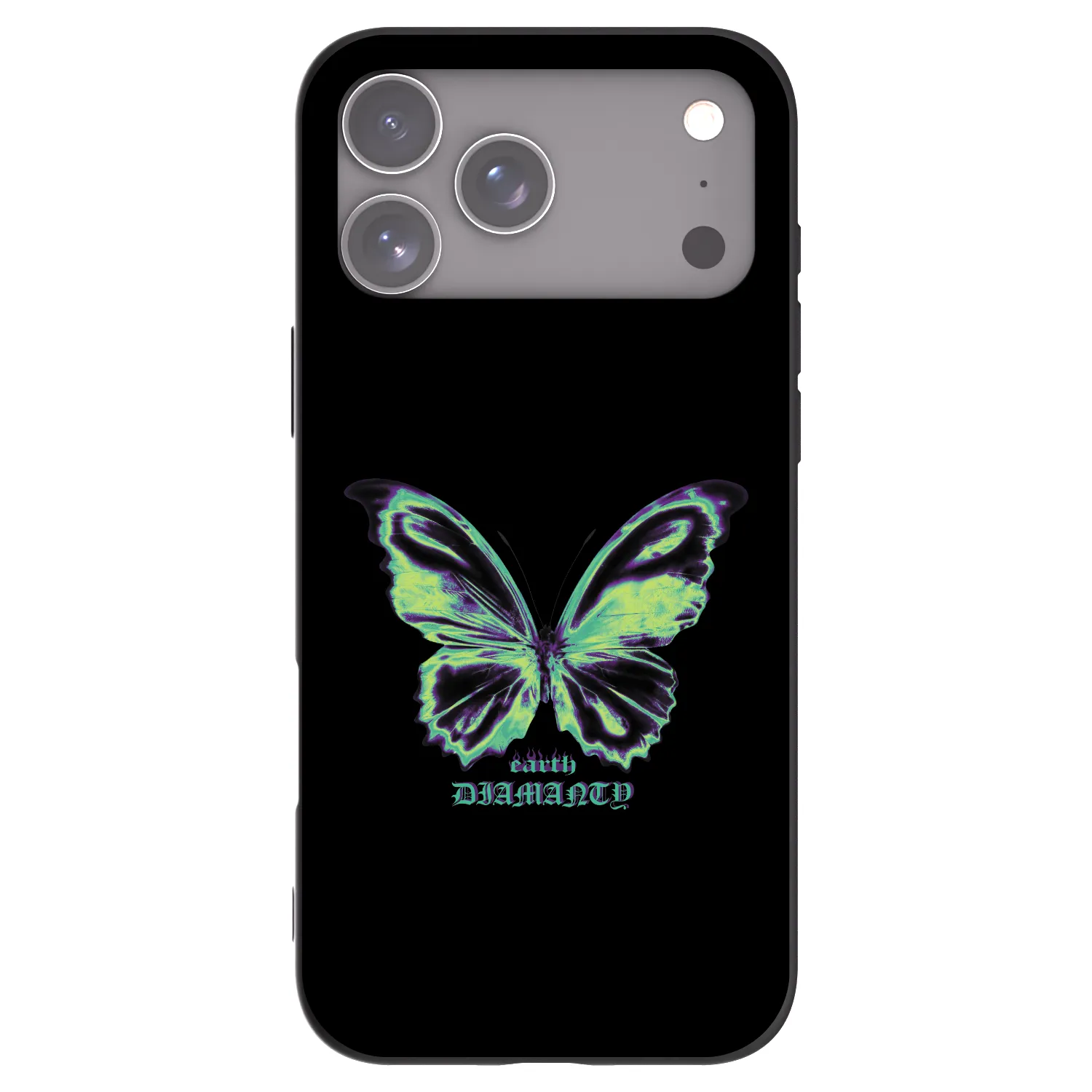 Picasee crna silikonska maskica za Apple iPhone 18 Pro Max - Diamanty Blue