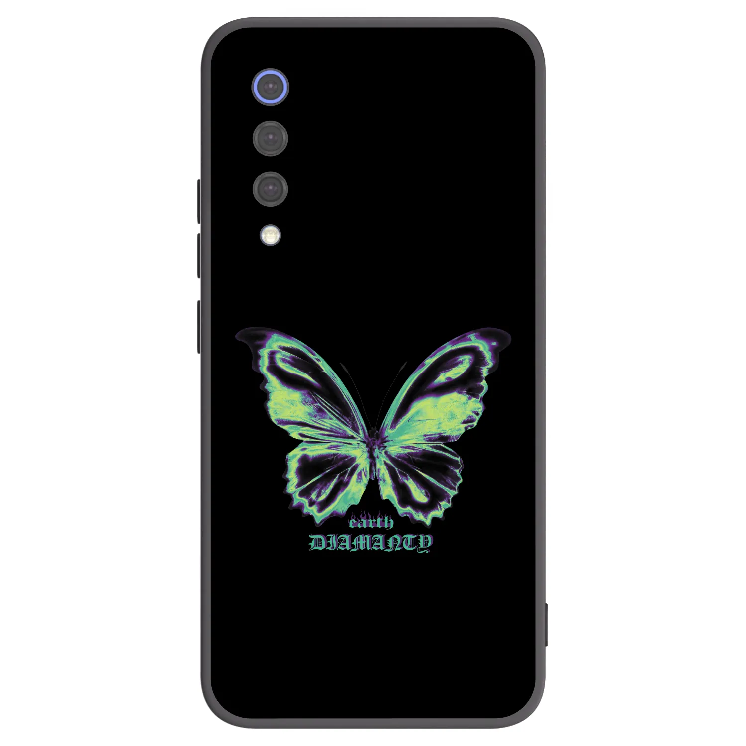 Picasee crna silikonska maskica za Xiaomi Mi 9 SE - Diamanty Blue