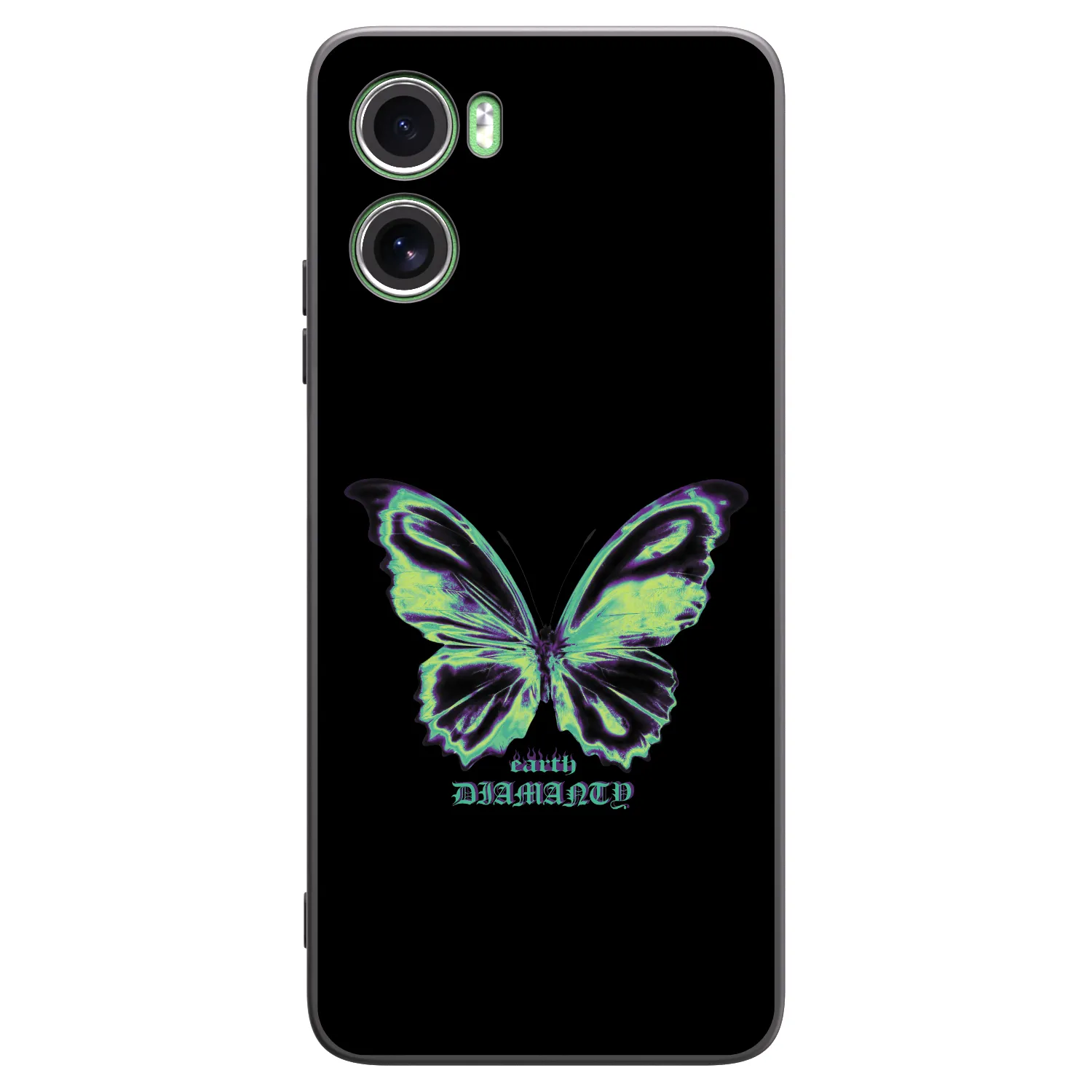 Picasee crna silikonska maskica za Motorola Moto G06 - Diamanty Blue