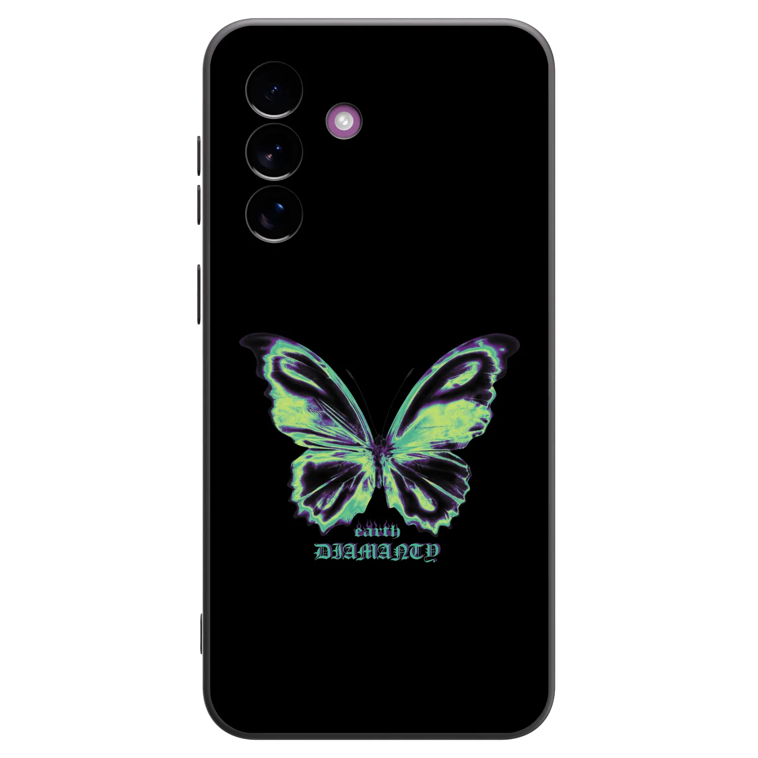 Picasee crna silikonska maskica za Samsung Galaxy A37 - Diamanty Blue