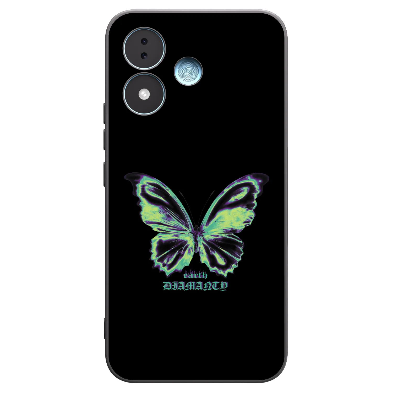 Picasee crna silikonska maskica za Xiaomi Redmi Note 17 5G - Diamanty Blue