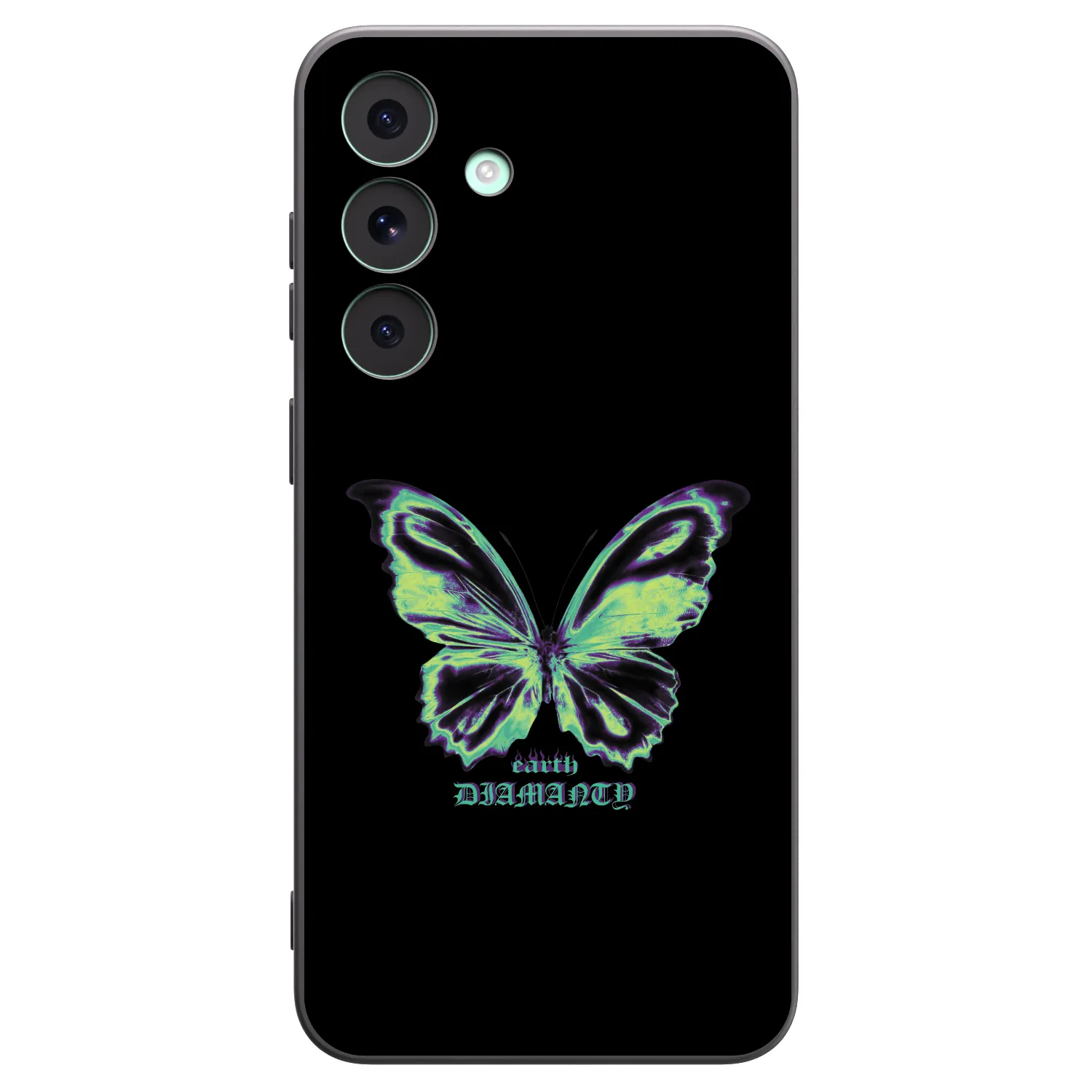Picasee crna silikonska maskica za Samsung Galaxy S26 FE - Diamanty Blue