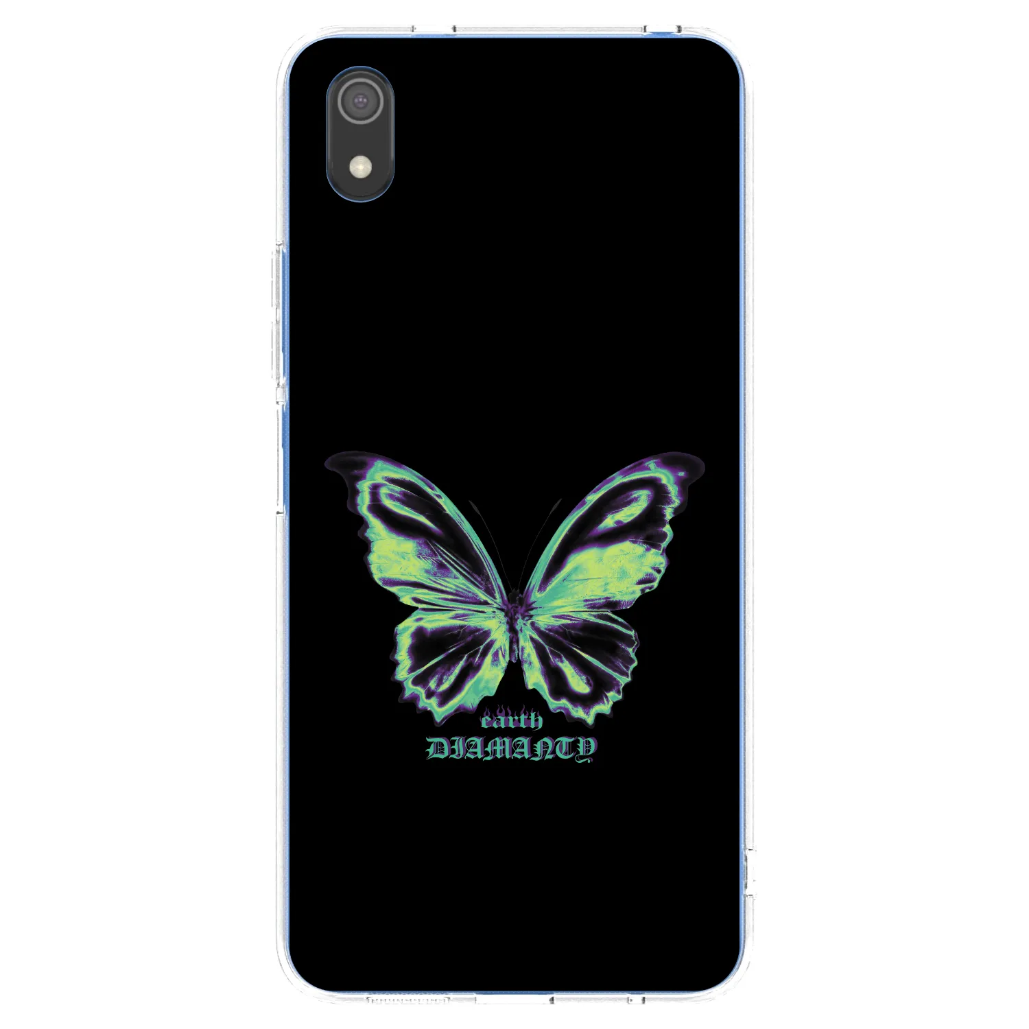 Picasee silikonska prozirna maskica za Xiaomi Redmi 7A - Diamanty Blue