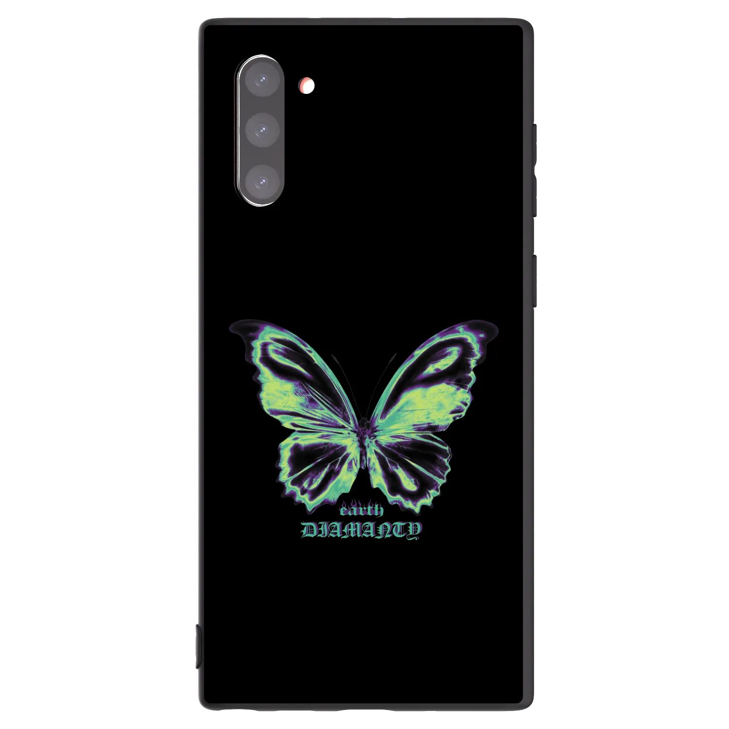 Picasee crna silikonska maskica za Samsung Galaxy Note 10 N970F - Diamanty Blue