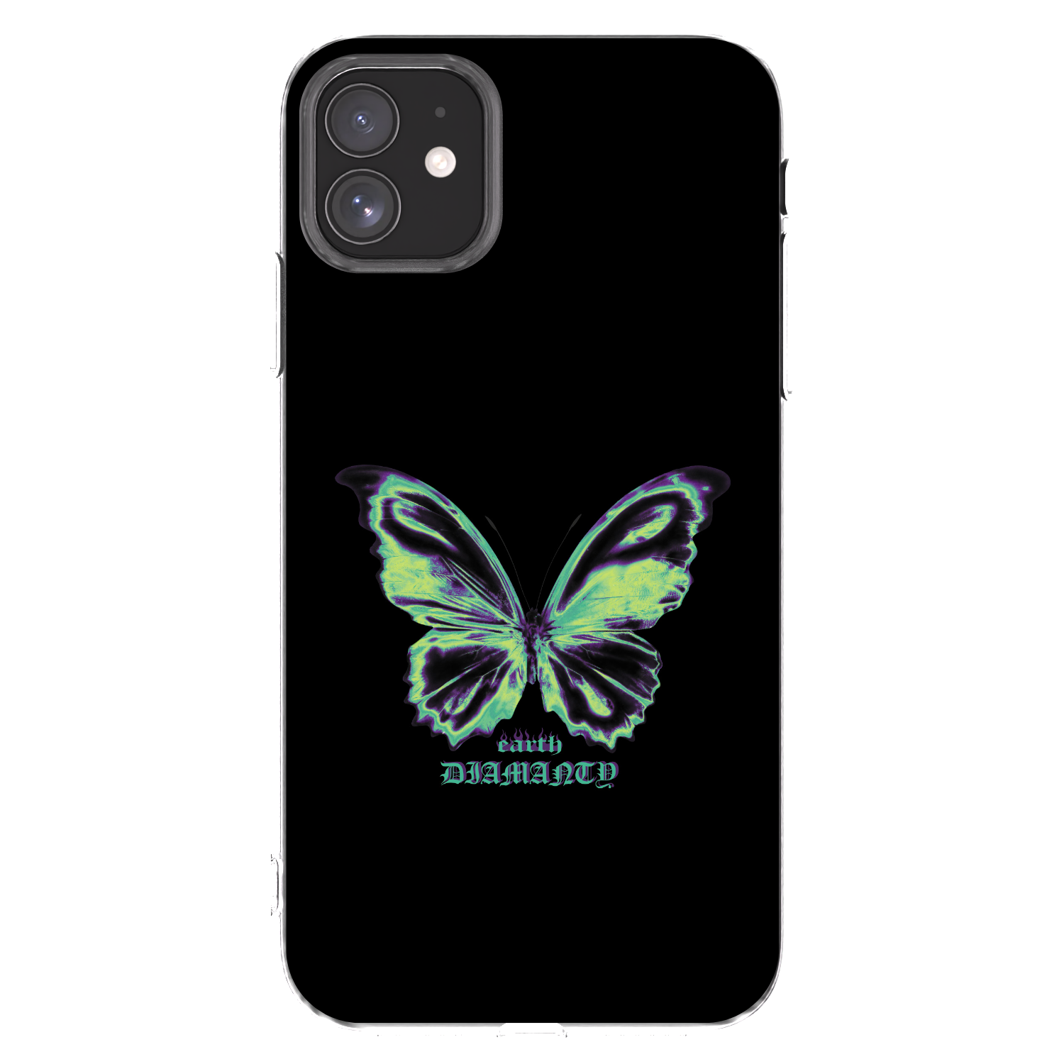 Picasee silikonska prozirna maskica za Apple iPhone 11 - Diamanty Blue