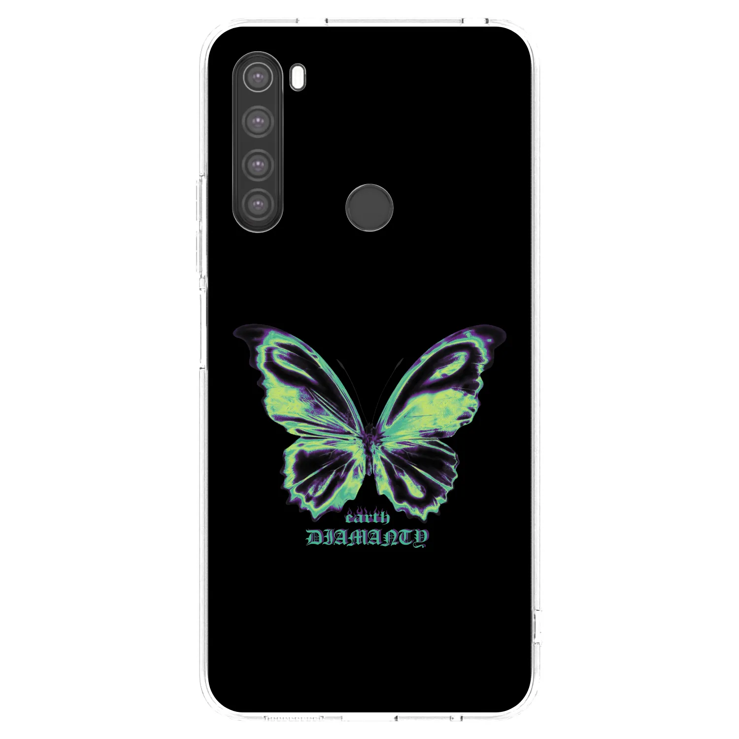 Picasee silikonska prozirna maskica za Xiaomi Redmi Note 8 - Diamanty Blue