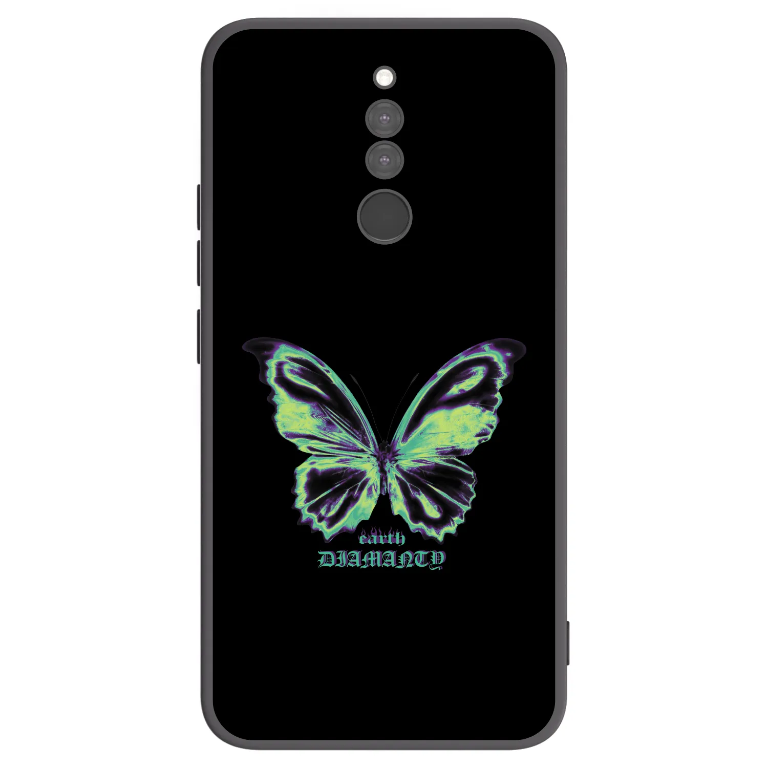 Picasee crna silikonska maskica za Xiaomi Redmi 8 - Diamanty Blue
