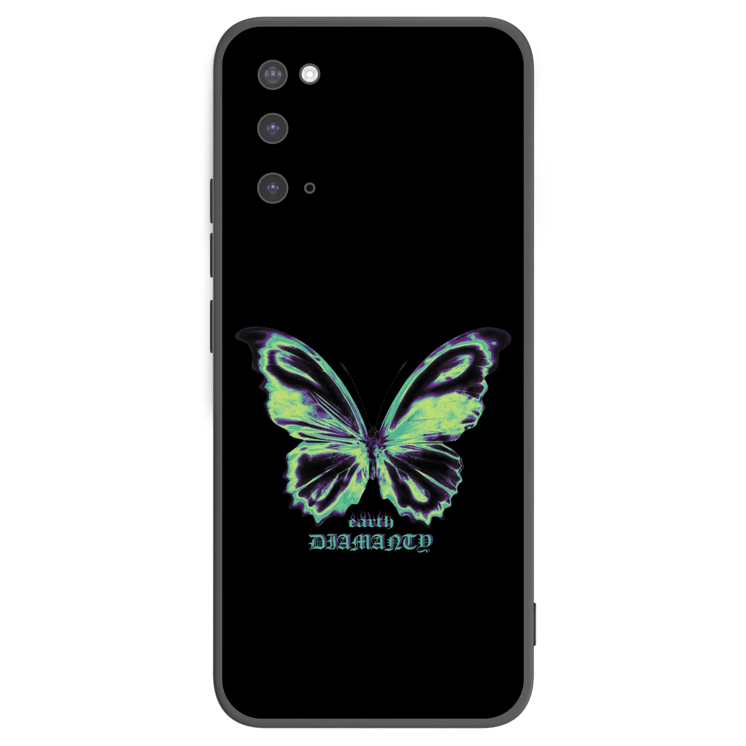 Picasee crna silikonska maskica za Samsung Galaxy S20 G980F - Diamanty Blue