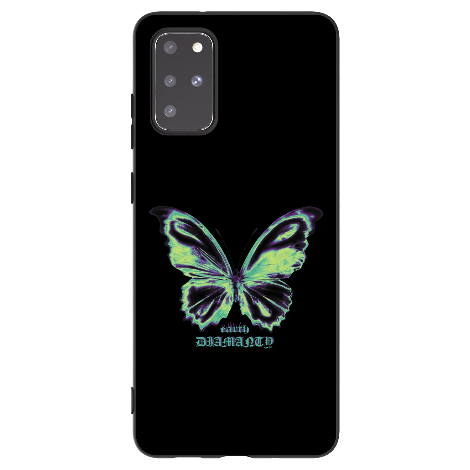 Picasee crna silikonska maskica za Samsung Galaxy S20+ G985F - Diamanty Blue