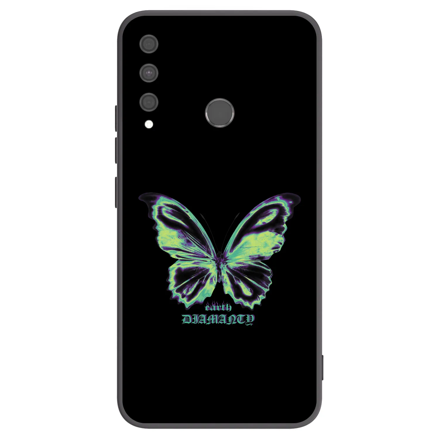 Picasee crna silikonska maskica za Huawei P40 Lite E - Diamanty Blue