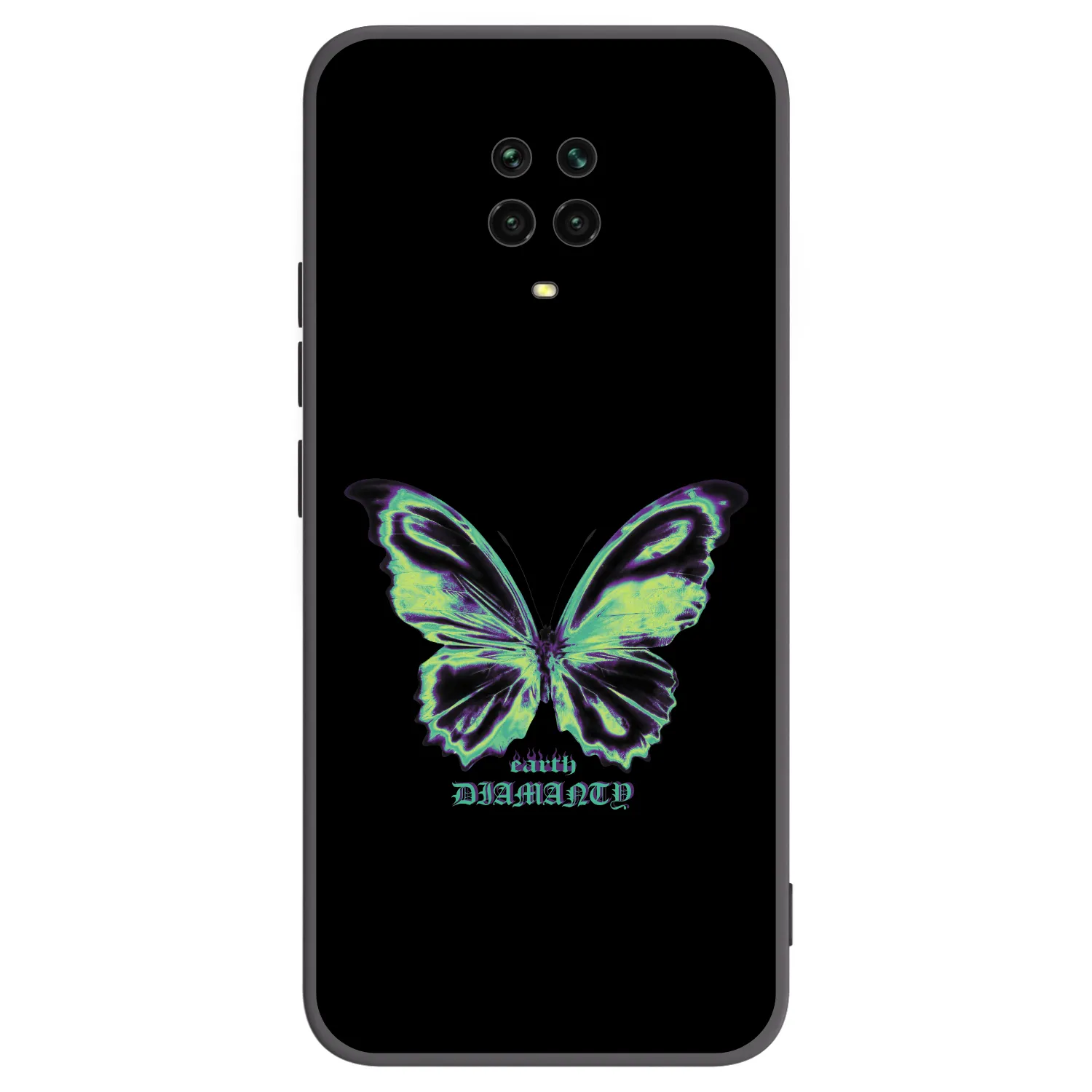 Picasee crna silikonska maskica za Xiaomi Redmi Note 9S - Diamanty Blue