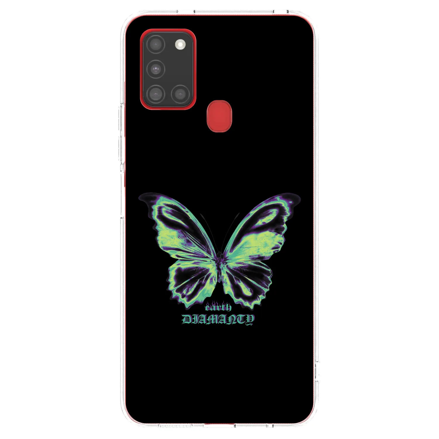 Picasee silikonska prozirna maskica za Samsung Galaxy A21s - Diamanty Blue