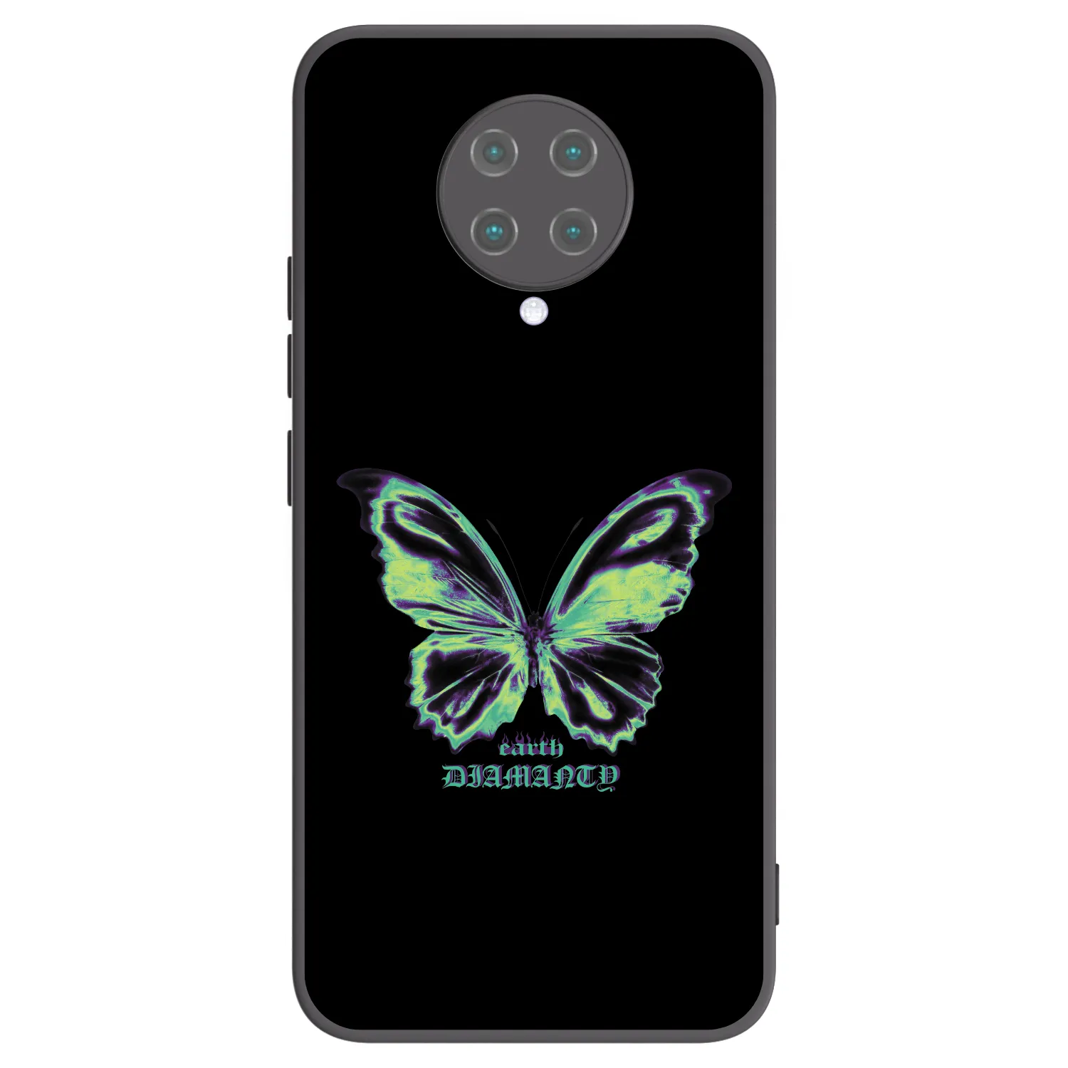 Picasee crna silikonska maskica za Xiaomi Poco F2 Pro - Diamanty Blue