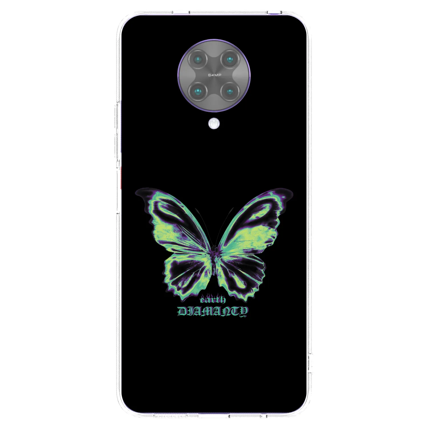 Picasee silikonska prozirna maskica za Xiaomi Poco F2 Pro - Diamanty Blue