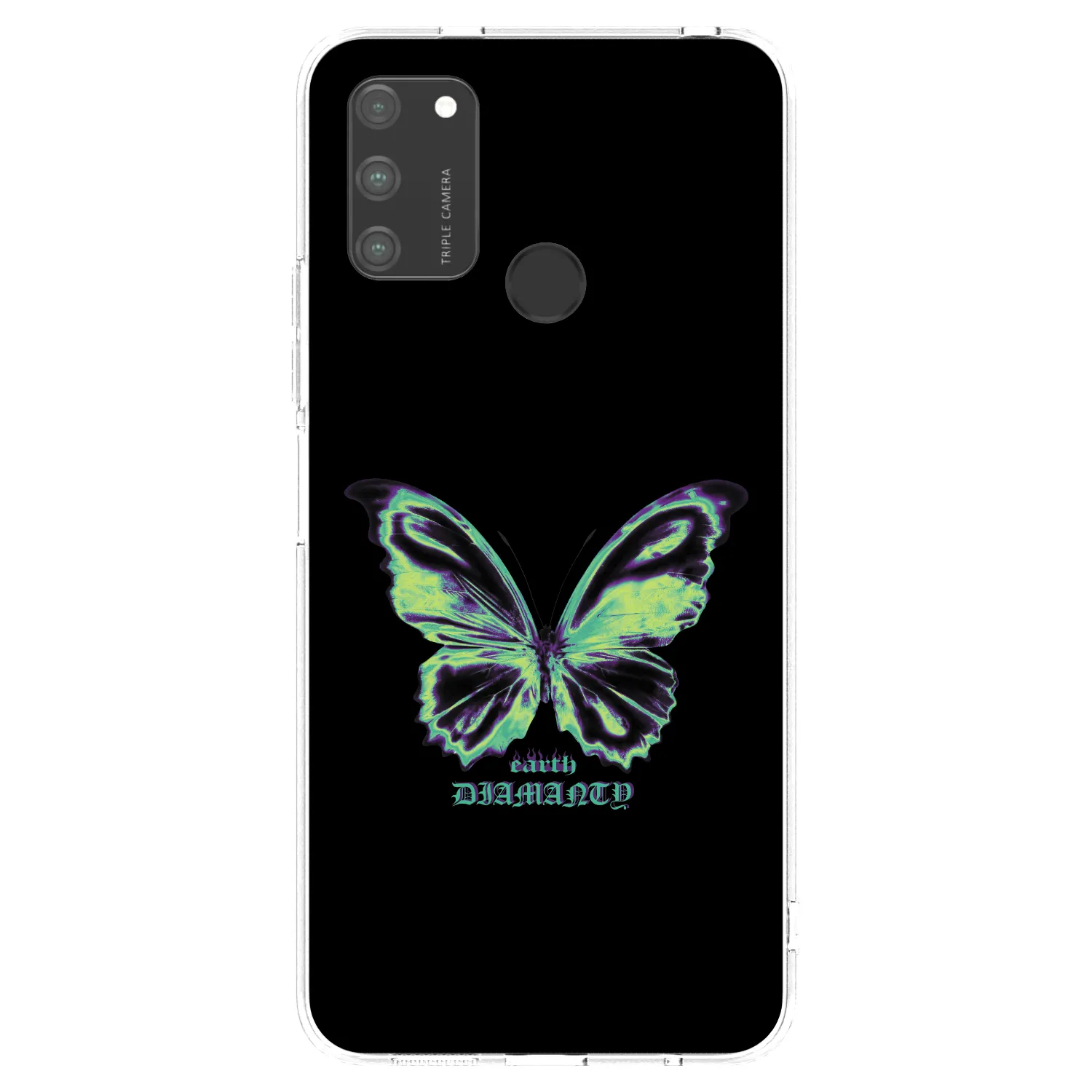 Picasee silikonska prozirna maskica za Honor 9A - Diamanty Blue