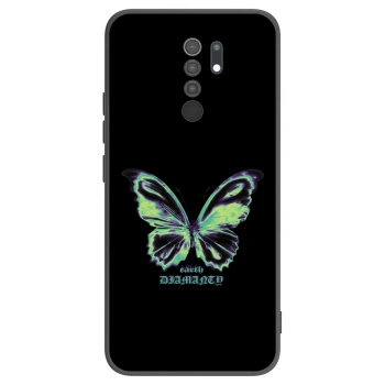 Picasee crna silikonska maskica za Xiaomi Redmi 9 - Diamanty Blue