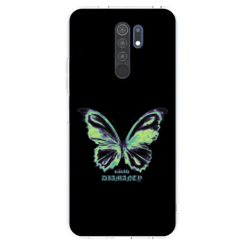 Picasee silikonska prozirna maskica za Xiaomi Redmi 9 - Diamanty Blue