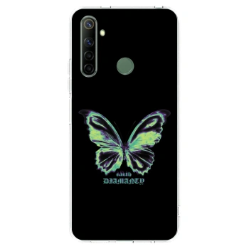 Picasee silikonska prozirna maskica za Realme 6i - Diamanty Blue