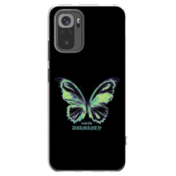 Picasee silikonska prozirna maskica za Xiaomi Redmi Note 10S - Diamanty Blue