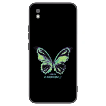 Picasee crna silikonska maskica za Xiaomi Redmi 9AT - Diamanty Blue