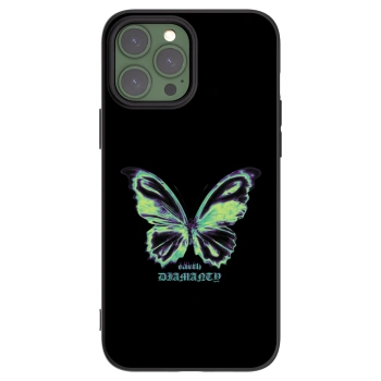 Picasee crna silikonska maskica za Apple iPhone 13 Pro Max - Diamanty Blue