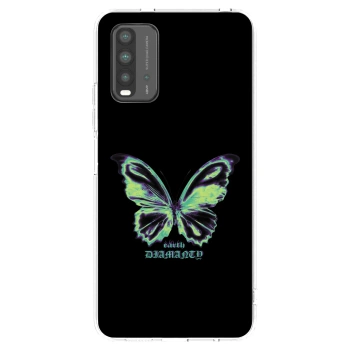 Picasee crna silikonska maskica za Xiaomi Redmi 9T - Diamanty Blue