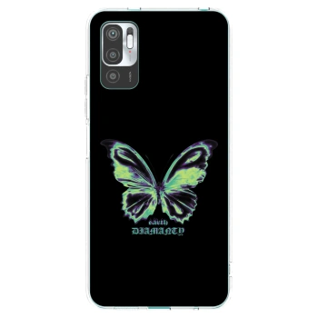 Picasee silikonska prozirna maskica za Xiaomi Redmi Note 10 5G - Diamanty Blue