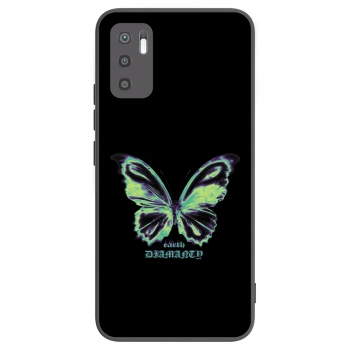 Picasee crna silikonska maskica za Xiaomi Redmi Note 10 5G - Diamanty Blue