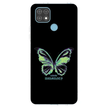Picasee silikonska prozirna maskica za Realme C21 - Diamanty Blue