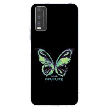 Picasee silikonska prozirna maskica za Vivo Y20s - Diamanty Blue