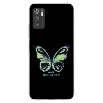 Picasee silikonska prozirna maskica za Xiaomi Poco M3 Pro 5G - Diamanty Blue
