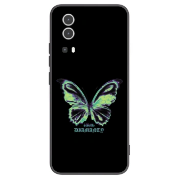 Picasee crna silikonska maskica za Vivo Y72 5G - Diamanty Blue