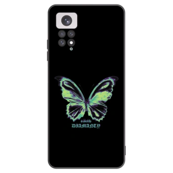 Picasee crna silikonska maskica za Xiaomi Redmi Note 11 - Diamanty Blue