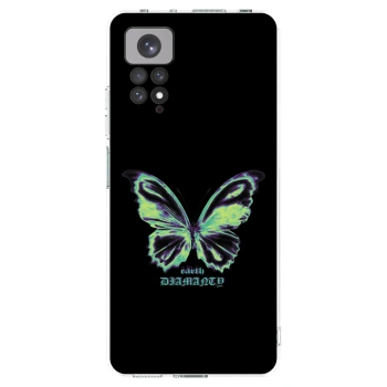 Picasee silikonska prozirna maskica za Xiaomi Redmi Note 11 - Diamanty Blue