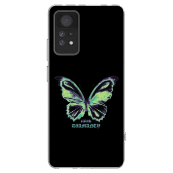 Picasee silikonska prozirna maskica za Xiaomi Redmi Note 11 Pro - Diamanty Blue