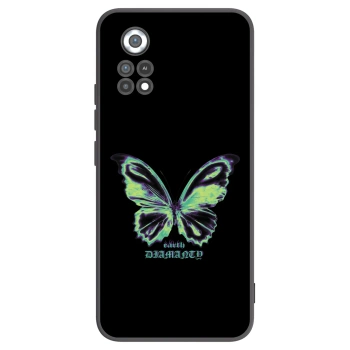 Picasee crna silikonska maskica za Xiaomi Poco X4 Pro 5G - Diamanty Blue