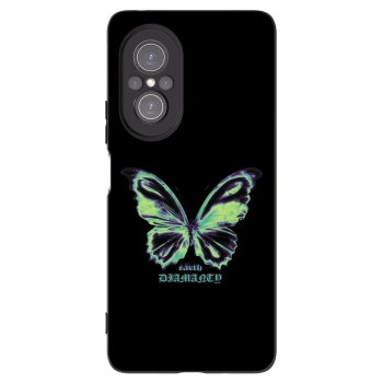 Picasee crna silikonska maskica za Huawei Nova 9 SE - Diamanty Blue