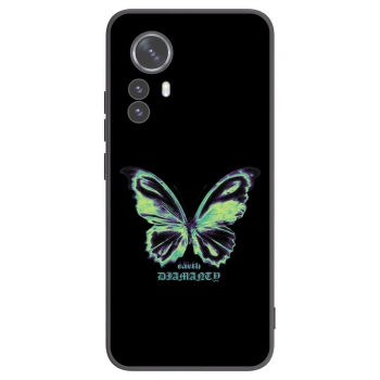 Picasee crna silikonska maskica za Xiaomi 12 Pro - Diamanty Blue