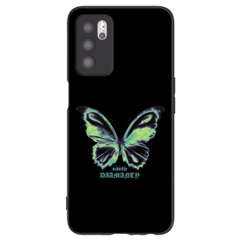 Picasee crna silikonska maskica za OPPO A16s - Diamanty Blue