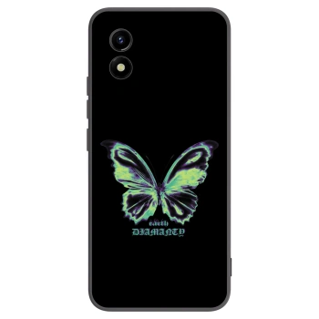 Picasee crna silikonska maskica za Vivo Y01 - Diamanty Blue