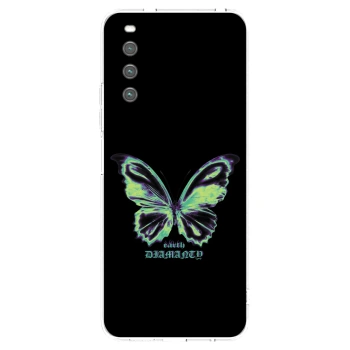 Picasee silikonska prozirna maskica za Sony Xperia 10 IV 5G - Diamanty Blue