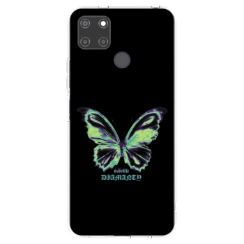 Picasee silikonska prozirna maskica za Realme C21Y - Diamanty Blue