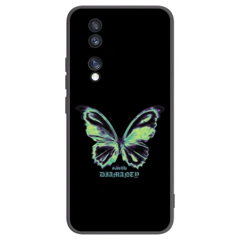 Picasee crna silikonska maskica za Honor 70 - Diamanty Blue